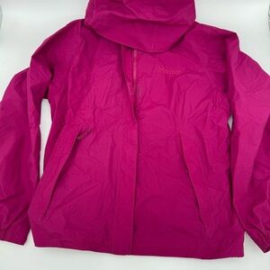 Marmot Magenta Hooded Jacket Women’s Large Waterproof Outdoor Shell